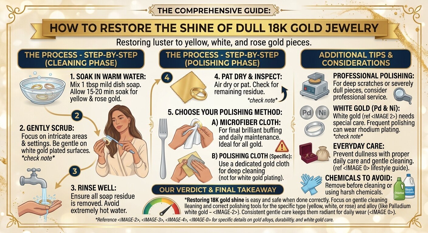 How to Restore the Shine of Dull 18K Gold Jewelry